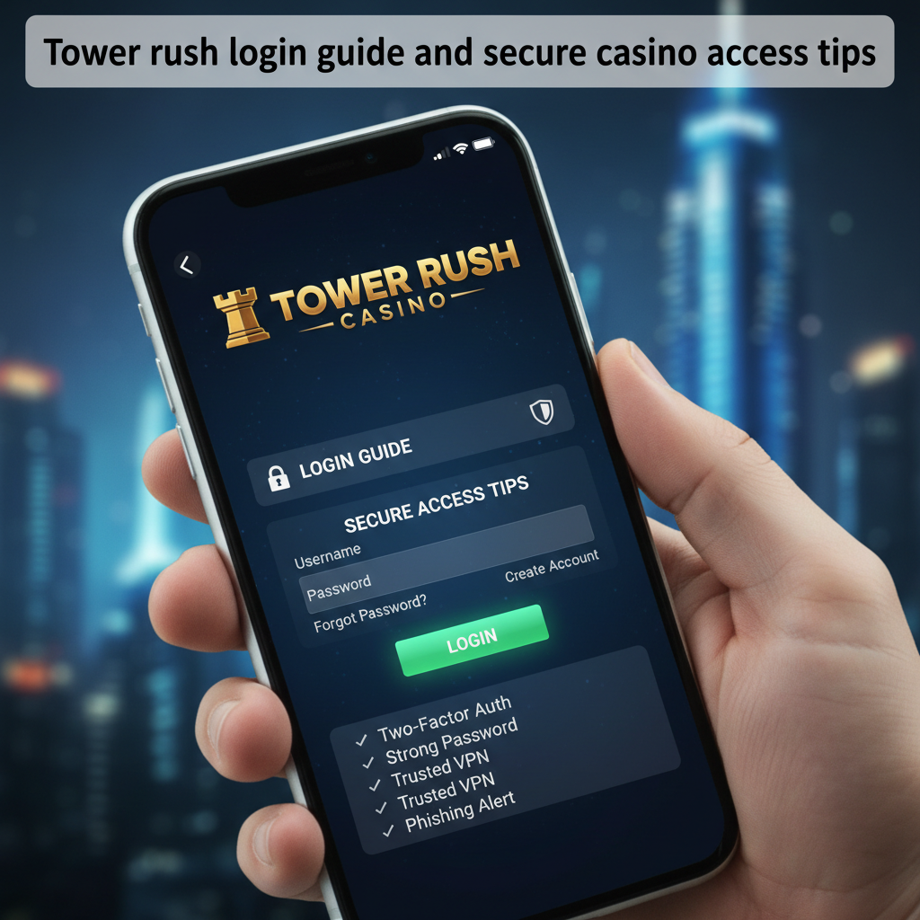 Tower rush login guide and secure casino access tips